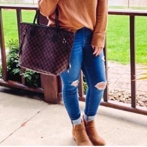 AEO Hi Rise Jeggings Distressed Trashed Jeans 4